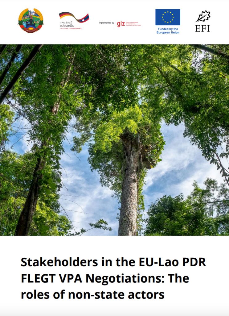 Role of non-state actors in the EU-Lao PDR FLEGT-VPA negotiations